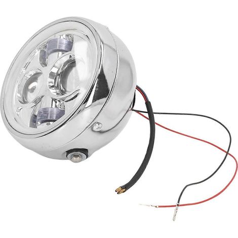6,5-Zoll-Motorrad-LED-Scheinwerfer, 12 V, klare PC-Linse, wasserdicht, stoßfest, Frontlampe für Roller S