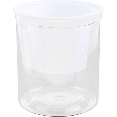Pots de fleurs auto-arrosage paresseux, absorption automatique d'eau, pot en forme de vase intérieur, taille M, design cannelé.