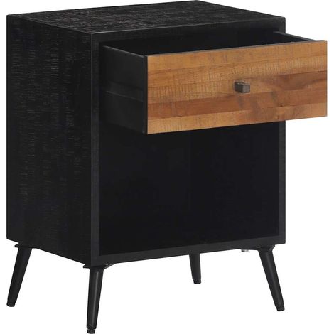 Table de chevet Cabinet de chevet Table de nuit 40x30x50 cm bois massif de teck (1/5)
