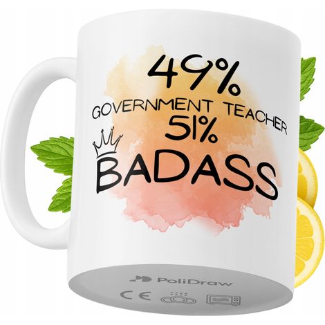 Lustige Kaffeetasse mit witzigem Textdesign für Lehrer im öffentlichen Dienst – ideal für Geburtstage, Namenstage, Feiertage und besondere Anlässe. Hochwertige Tasse für Zuhause, Büro und Arbeit. Farb