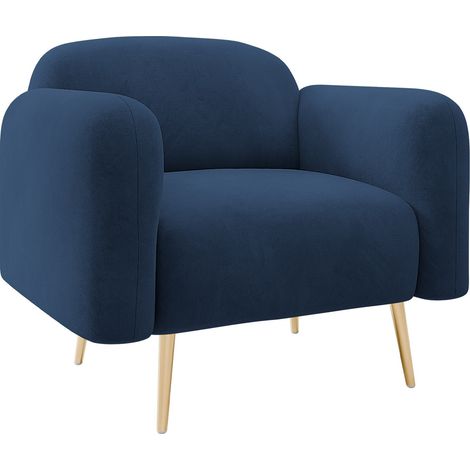 Sillón Comfivo Beatitudo I, Uttario Velvet 2967, 75x90x71cm, Tapiz, Patas: Metal, 0