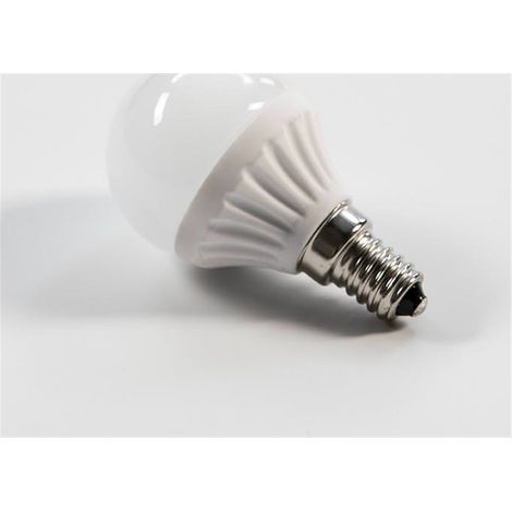 Ampoule led e14 blanc chaud - blanc et argent (1/3)