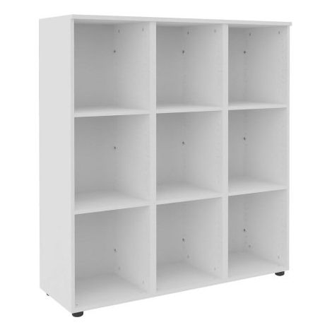Structure casier flexycaz 9 cases vides 3 x 3 cases L 120 x P 42 x H 131,4 - Blanc - Maxiburo