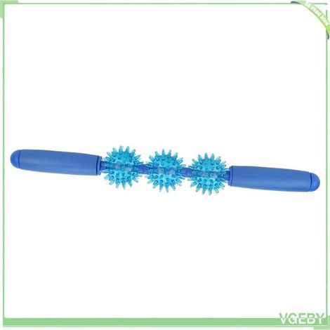 Bâton à rouleau de massage - FAFEICY - 3 boules - PVC - Ergonomique - Multisport (1/5)