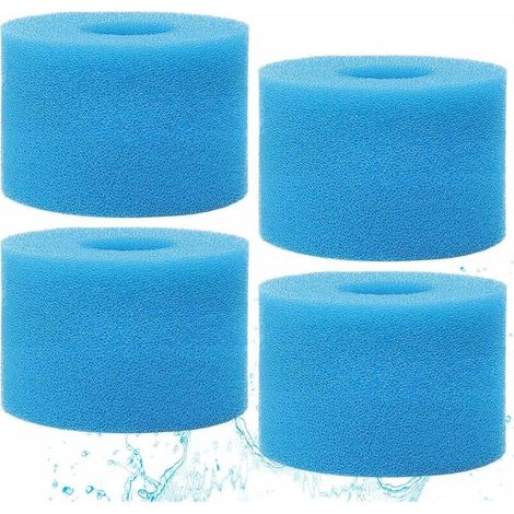 royaluxe -Lot de 4 cartouches filtrantes en mousse pour Intex de type S1, cartouche de filtre en mousse pour Intex Pure Spa, cartouche de mousse éponge pour type S1 (1/4)