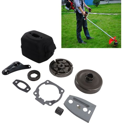 Kit silencieux d'échappement et tambour d'embrayage pour tronçonneuse Husqvarna 55 51 50 (1/5)