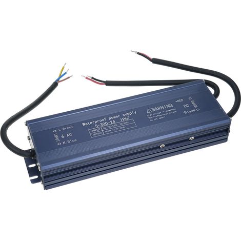 Ortviai Alimentation Étanche IP67 pour LED 24 V 300 W – Transformateur à Tension Constante pour Extérieur, Enseignes, Boîtes Lumineuses (1/5)