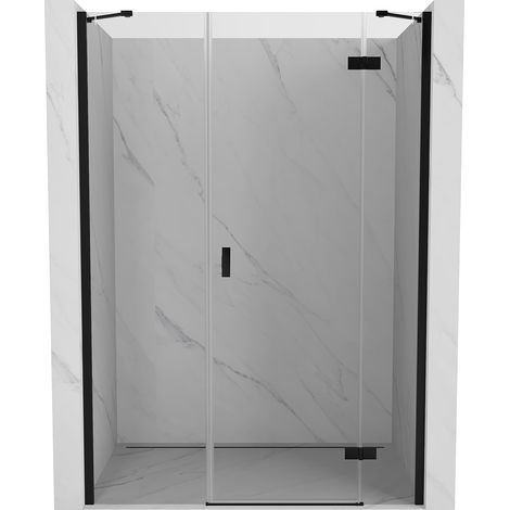 Mexen Mist-H porta doccia pivotante destra 125 cm, trasparente, nero - 8A5-125-001-70-00-P (1/5)