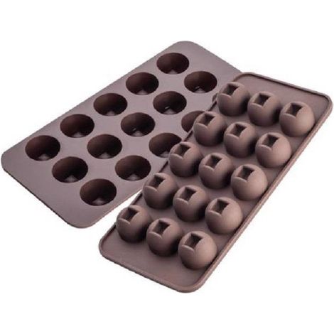 Stampo silicone per cioccolatini Pedrini sferici dolci forme (1/2)