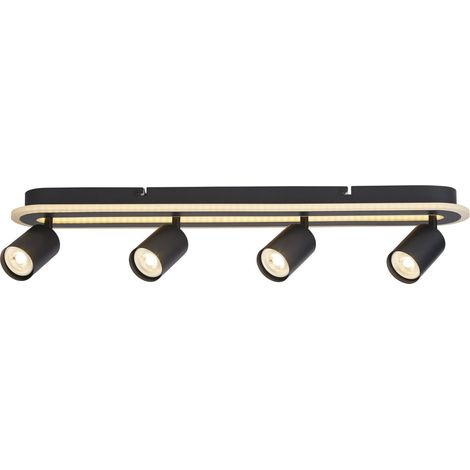 Plafonnier San Diego 4 lumières noir - 77230-4BK (1/5)