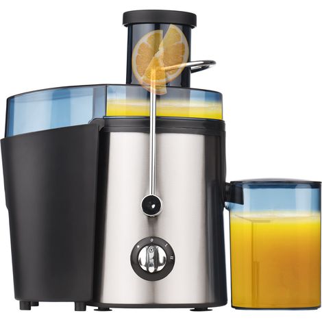 Eosnow Juicer Haushalt großer Kaliber Elektrisch Edelstahl Körper 800 W Hochleistungsstarke Obst- und Gemüse -Extraktor -Rückstandsafttrennung
