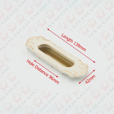 (Ensemble de 2 pièces) Poignées de porte invisibles, poignées encastrées, quincaillerie pour poignées de meubles
