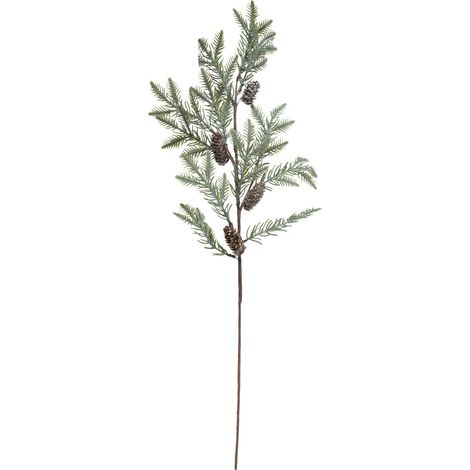 Branche décorative spéciale fêtes Sapin avec pommes de pin enneigés H 67 cm - Feeric Christmas (1/2)
