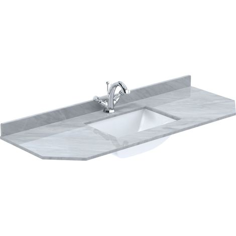 1200 SINGLE BOWL ANGLED MARBLE TOP 1TH