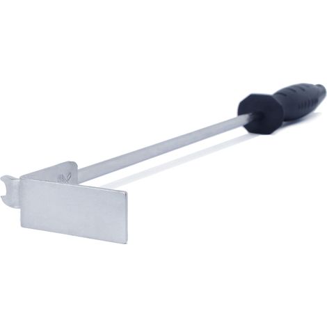 Râteau à Cendres 2 en 1 en Acier satiné pour Grills, Gros œuf Vert, Outil de Barbecue au Charbon de Bois avec lève-Grille, Outil à Cendres (râteau à Cendres de 45,7 cm) (1/5)