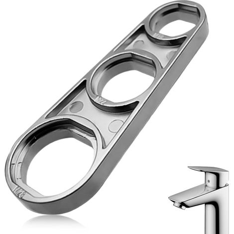 M16/M18/M20/M22/M24/M28 Romper Wrench for Tap, Aerator Nozzle Mixer Aerator, Chrome-Plated Aerator Wrench for Aerator Tap M24, Versatile Tool for Adjusting Water Flow (1/5)