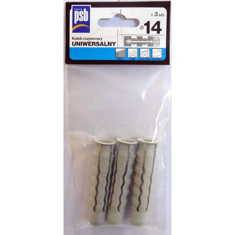 Sacoche de bouchon d'expansion UNI 14 mm, 3 pièces PSB
