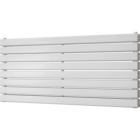 Typhoon Axis - White Horizontal Radiator H544mm x W1200mm Double Panel (1/3)