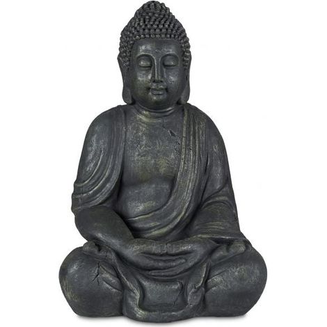 Grey vintage looking buddha statue 70 cm (1/5)