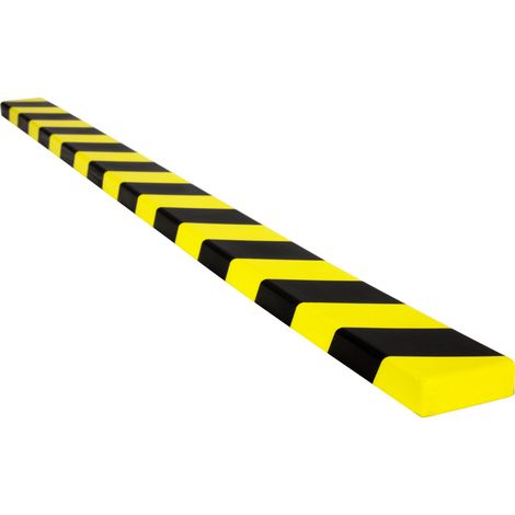 Amortisseur de chocs 1m - Rectangulaire pour surface plane - Jaune/Noir - 8002008