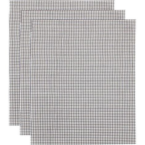Tapis de cuisson antiadhésif pour barbecue, réutilisable, robuste et facile à nettoyer, en fibre de verre.