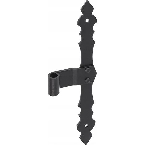 Charnière De Cadre Décorative ZRO, 300 x 100 x 4 mm, Noir, Pour Portail Et Porte
