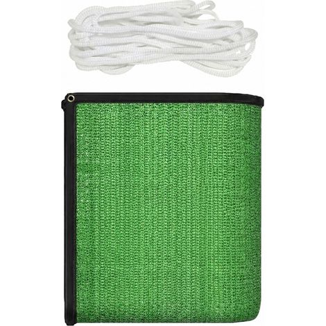 Filet d'ombrage vert 2x4m, protection UV, épais, pour jardin, terrasse et extérieur. (1/5)
