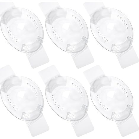 Lot de 6 protections oculaires, adaptées après une chirurgie oculaire, avec trous de ventilation, valves respirantes et cache-œil, convenant à l'œil gauche et à l'œil droit. (1/5)