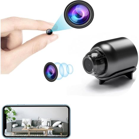 Caméra espion 1080P FHD avec vision nocturne - Caméra de surveillance avec application - Vision nocturne - Alarme activée - Pour l'intérieur et l'extérieur (1/5)