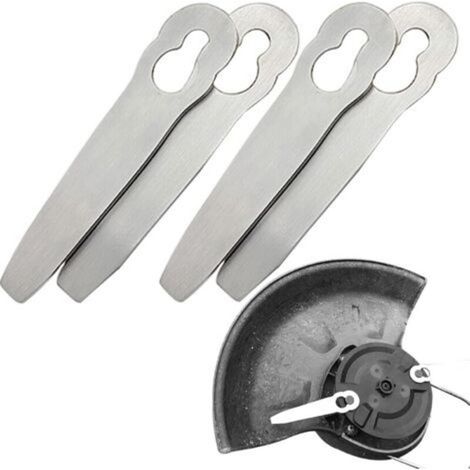 4 cuchillas metálicas de repuesto compatibles con las desbrozadoras PolyCut 2-2, PolyCut 3-2, FSA 45, D 57 y FSE 52 robustas e irrompibles. Cuchillas de corte. Accesorios para desbrozadoras sin f-Crez
