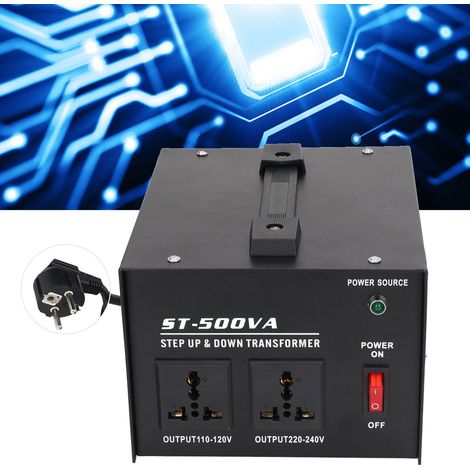 ST-500VA 500-W-Leistungstransformator, Spannungswandler 220 V auf 110 V, europäischer Standardstecker 110 V/220 V (1/5)