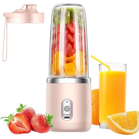 Gobelet mélangeur portable (bleu)  Idéal pour le sport, la salle de sport, la maison, le petit-déjeuner et le camping (1/5)