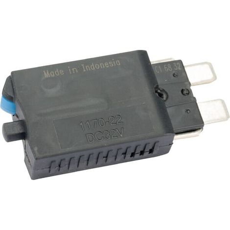 Fusibile reset termico manuale 15A 28V lunghezza 51,6mm blu E.T.A E.T.A SI26015 (1/2)
