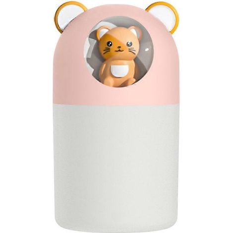 Humidificateur à brume fraîche ourson mignon 300 ml, ultrasonique USB, pour chambre, maison ou bureau (1/4)