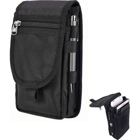 multifunktionale Werkzeugtasche, Werkzeugtasche mit drei Fächern, Gürteltasche für Werkzeug, Tasche für Schere und Schlüssel, für Zimmerleute, Gärtner, Rahmenbauer und Dachdecker