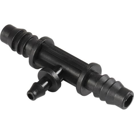 Lot de 5 raccords de tuyau goutte à goutte cannelés de 4 mm et 7 mm de diamètre intérieur pour système d'irrigation agricole de jardin (1/4)