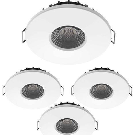 Lot de 4 Spots Encastrables LED 8W MILAN CCT IP65 IK07 avec Transformateur Dimmable (1/5)