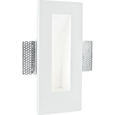 "Incasso ARIEL in gesso bianco verniciabile con portalampada GU10 incluso" (1/2)