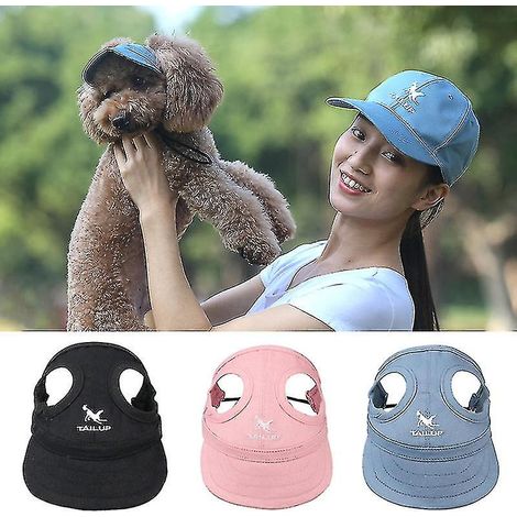 Chapeau d'été pour chien, casquette de baseball imperméable en tissu Oxford, accessoires de protection solaire pour petits animaux de compagnie (chiens, chats, chiots).