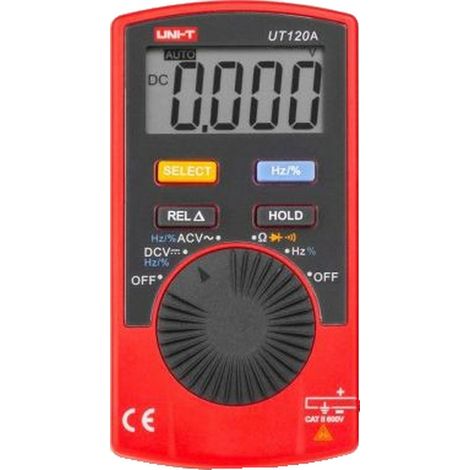 Multimetro digitale Uni T UT120A portatile con pila CR2032