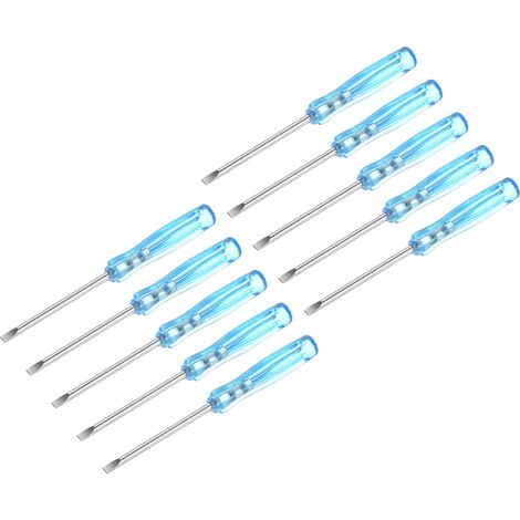 Mini Fendue Tournevis 2,0mm Plat Tête 65mm Longueur 10 Pcs (1/4)