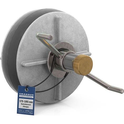 Bouchon à dégagement rapide CR CSV 180 (175-185 mm), 0,5 bar, L : 150 mm, EPDM / Al
