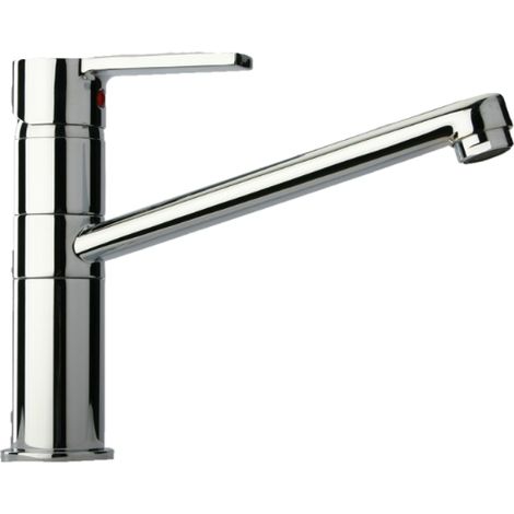 Mezclador de lavabo con caño coaxial en latón cromado - Paini