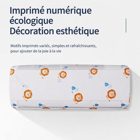 Housse de climatiseur mural suspendu protection intégrale tissu non-tissé 80 x 130 cm motif aléatoire 20 g – Livraison gratuite (1/5)