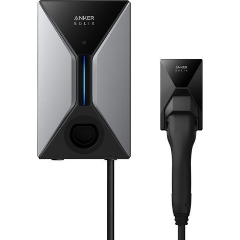 Anker SOLIX V1 CABLE Borne de recharge intelligente pour véhicule électrique, Wallbox 22 kW avec application, Wi-Fi et Bluetooth