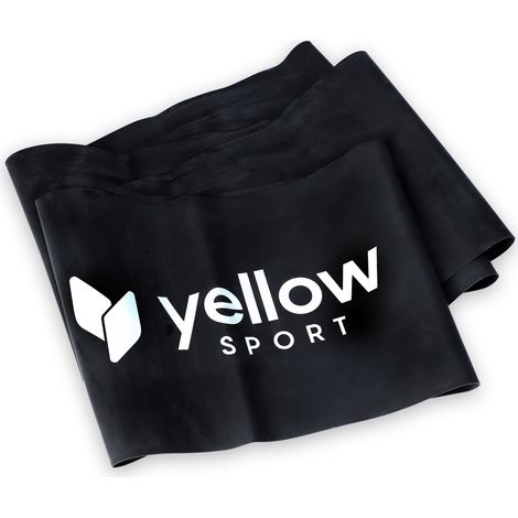 Fascia elastica YellowFLAT - nera, resistenza 12-15 kg (1/2)