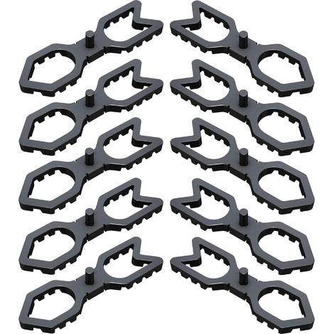 10x Ecarteur pièce d'écartement 88 x 25 x20 mm pour fixation visible de lames de terrasse Entretoise Aspect uniforme Ventilation Protection (1/3)