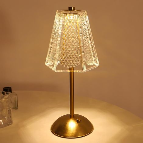 Lampe de table tactile sans fil, bureau LED portable (1/5)