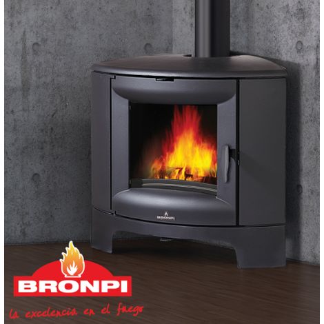 BRICOSOL ESTUFA DE LEÑA FUNDICIÓN DE RINCÓN BRONPI MODELO BREMEN (1/5)
