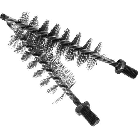 Brosses Métalliques Accessoires Pratiques Lot de 2 pour Cheminée pour Nettoyer en Fil d'acier Argenté Conduit de Fumée en Argile et Cheminée en Brique (1/5)